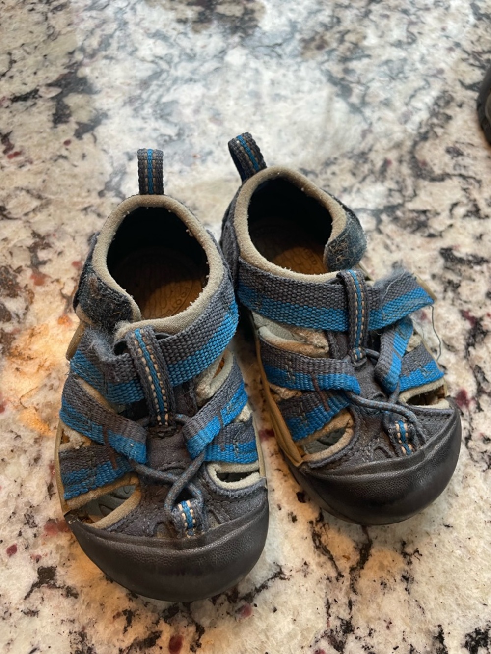 Keen Blue and Gray Closed-Toe Outdoor Sandals